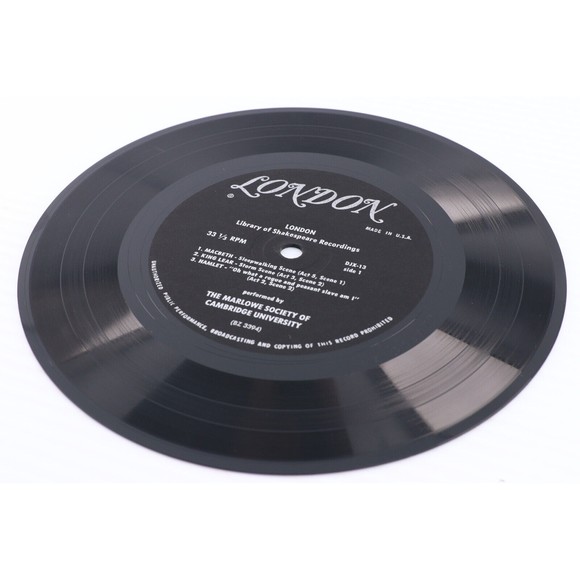London Library of Shakespeare Recordings Macbeth Hamlet 33 rpm 7" Record DJX-13 - Picture 9 of 16